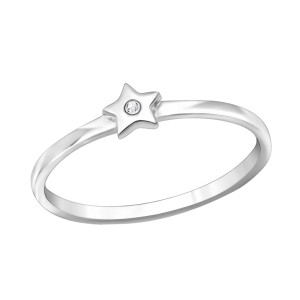 Inel din argint Stea cu piatra DiAmanti DIA30643 (Argint 925‰ 1 g.)